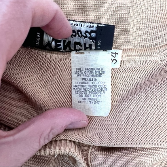 Vintage Givenchy GG Mid Century Mod MCM Track Polo Jacket Cardigan Sweater - Picture 10 of 10